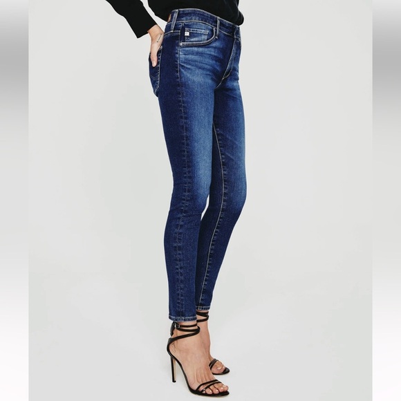 NWOT AG Farrah Skinny Ankle Jeans Vapor Wash Adapt Blue Denim Casual Women’s 28 - Picture 1 of 11